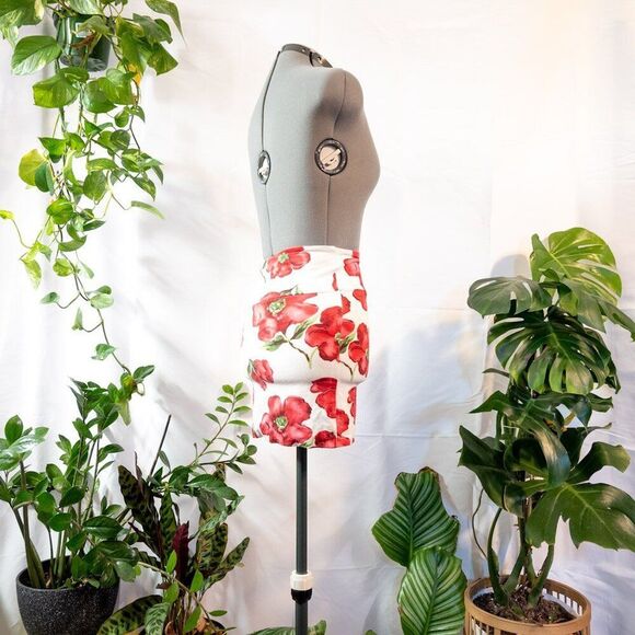 Wet Seal Floral High Waist Mini Pencil Skirt, Size S - Picture 6 of 9